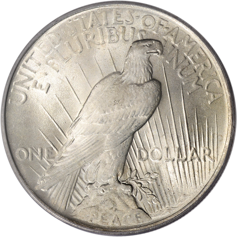 US Peace Silver Dollar - PCGS MS64 - Random Date and Label | eBay