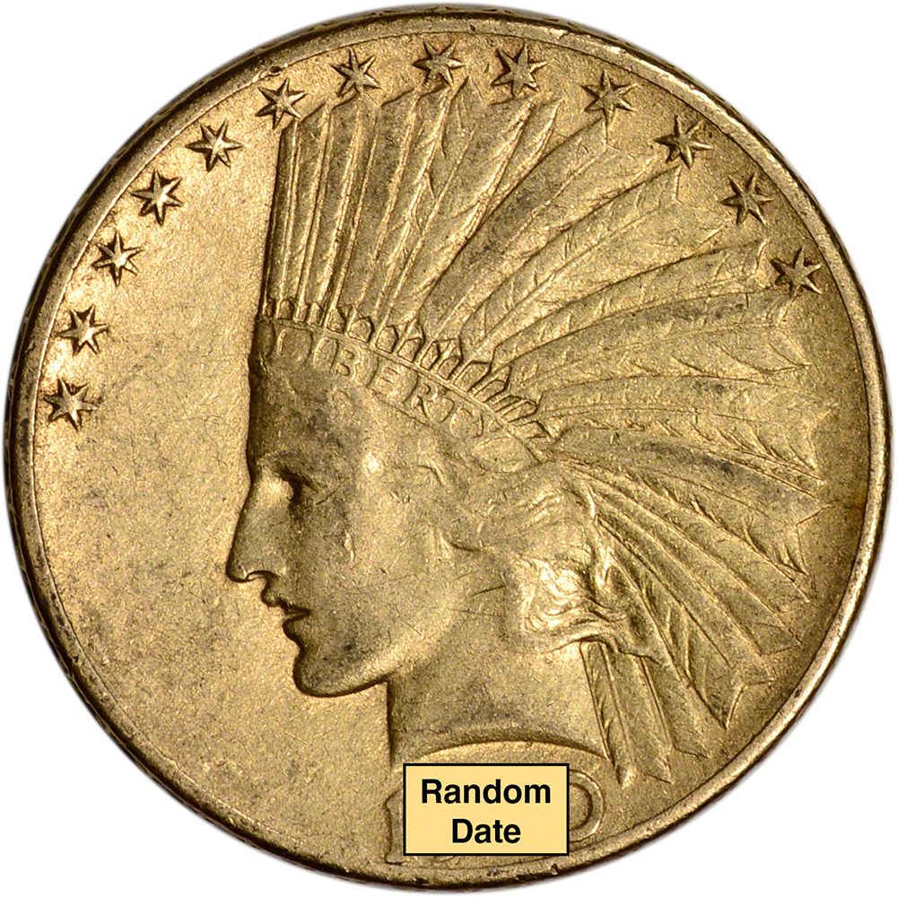 US Gold $10 Indian Head Eagle PCGS MS62 Random Date