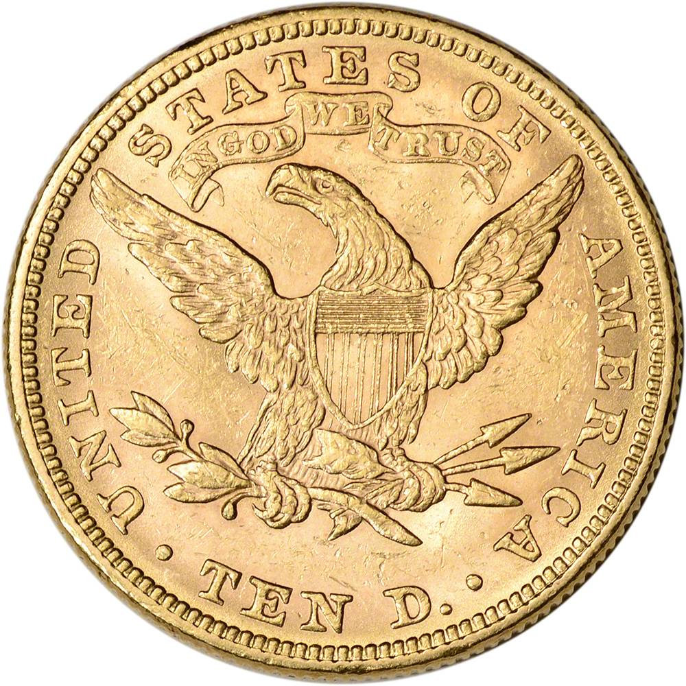 US Gold $10 Liberty Head Eagle – AU Condition – Random Date
